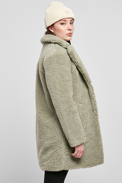 LADIES OVERSIZED SHERPA COAT SOFTSALVIA 5
