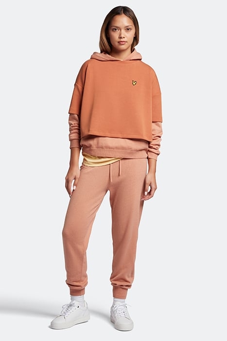 KNITTED HOODIE W795 DUSTY PEACH 3