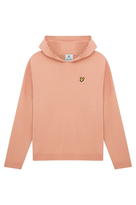 KNITTED HOODIE W795 DUSTY PEACH 5