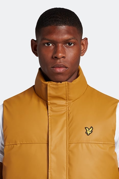 RUBBERISED WADDED GILET W704 ANNIVERSARY GOLD 4