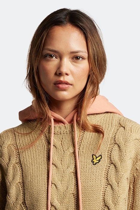 CHUNKY CABLE JUMPER W802 WARM TAN 4