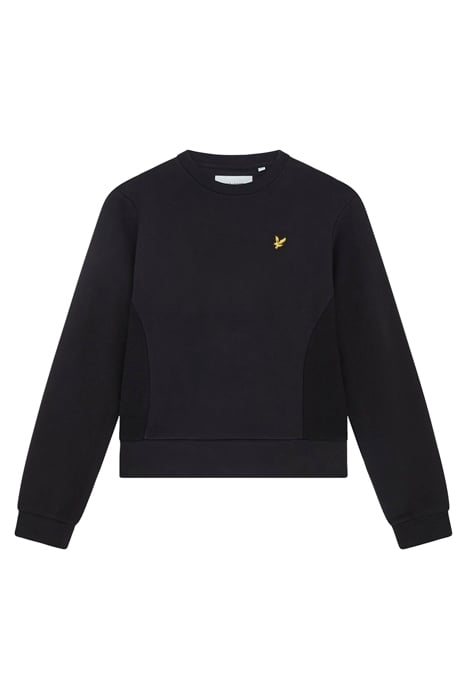 TEXTURED PANEL SWEATSHIRT Z865 JET BLACK 5