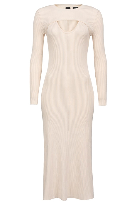 MANRESA ABITO COSTINA CREPE PARCHMENT BEIGE 5