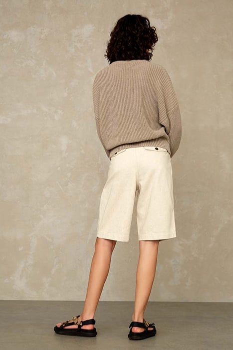 KALINDI SHORT ECRU HEMP 3