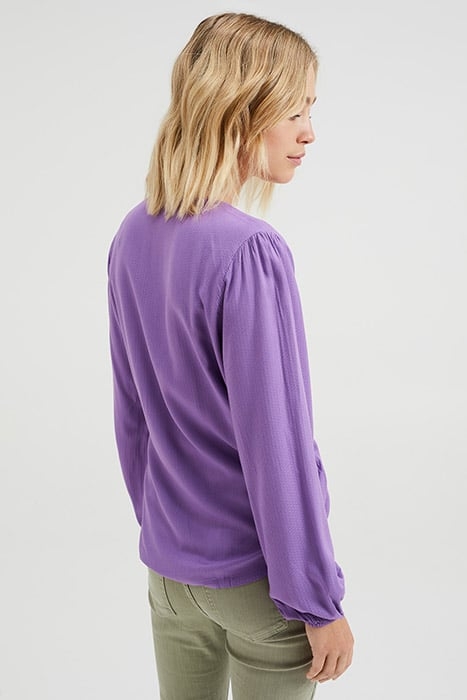LADIES TRANSFER BLOUSE FROM VISCOSE LIGHT PURPLE 3