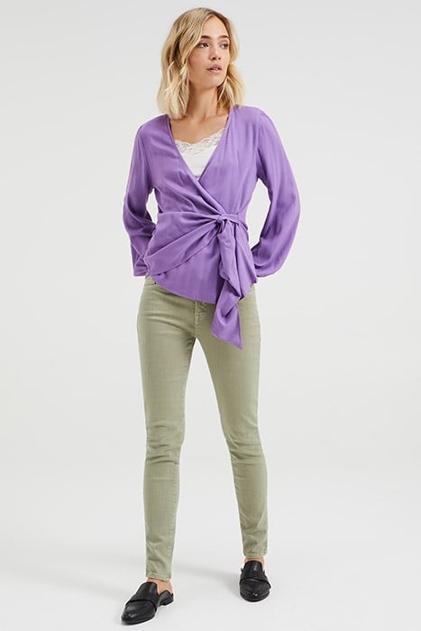 LADIES TRANSFER BLOUSE FROM VISCOSE LIGHT PURPLE 4