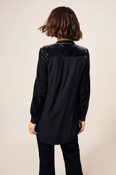 DAKOTA VELVET TUNIC DARK GREY 3