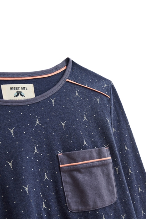 SELENA JERSEY PJ TOP PURPLE PRINT 5