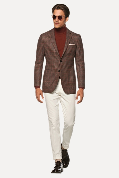 MID BROWN HOUNDSTOOTH HAVANA BLAZER 3