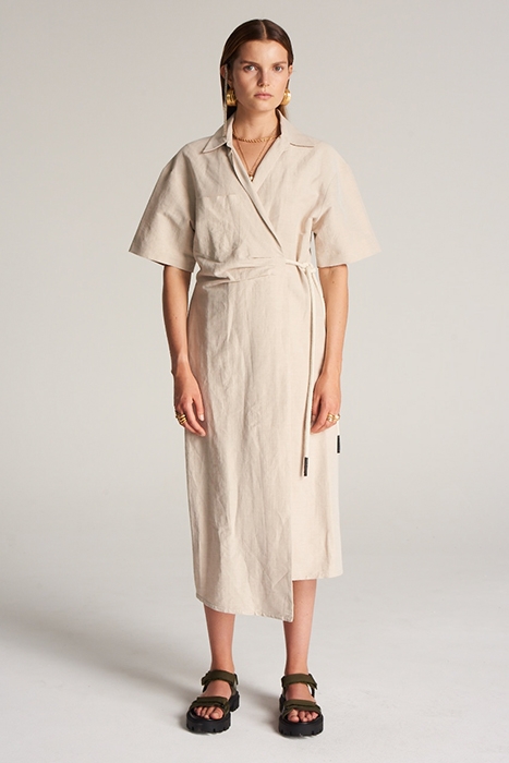 CORDAGE DRESS BEIGE 1