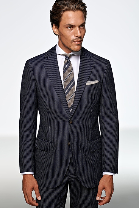 NAVY STRIPED LAZIO SUIT 2
