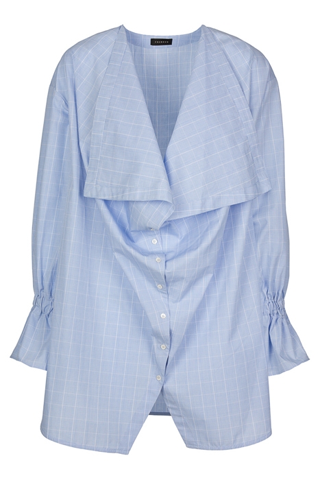 BOW SHIRT CHECK LIGHT BLUE 4