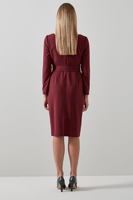 CARRINGTO MIDI DRESS BURGUNDY 2