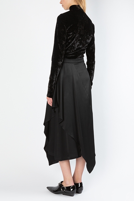 FLAPPED SKIRT BLACK 2