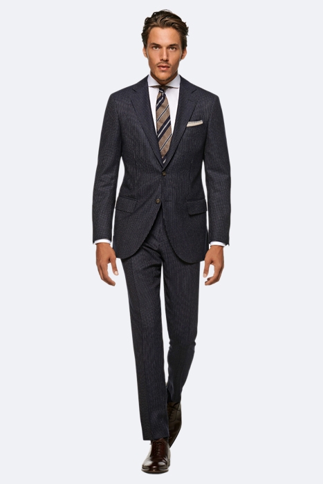NAVY STRIPED LAZIO SUIT 1