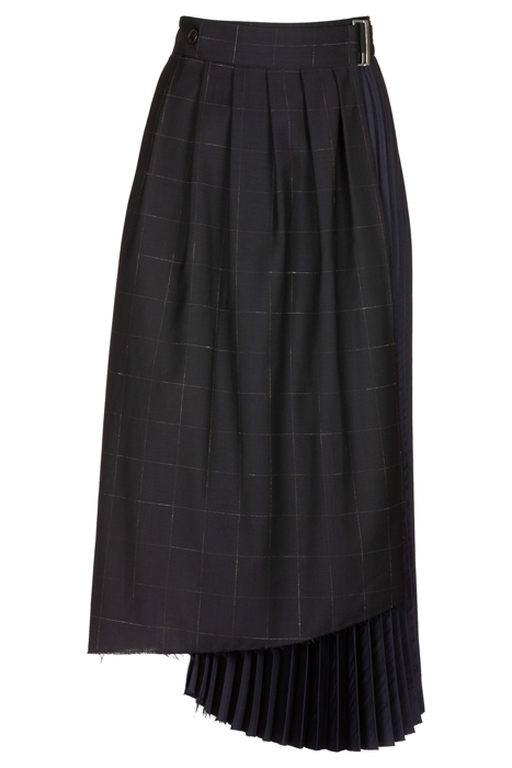 CRUSH SKIRT NAVY 4