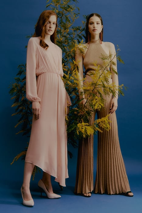 LONG GEORGETTE DRESS ROSE 6