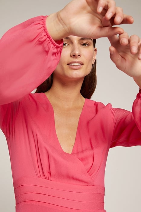 SHORT GEORGETTE DRESS RED 5