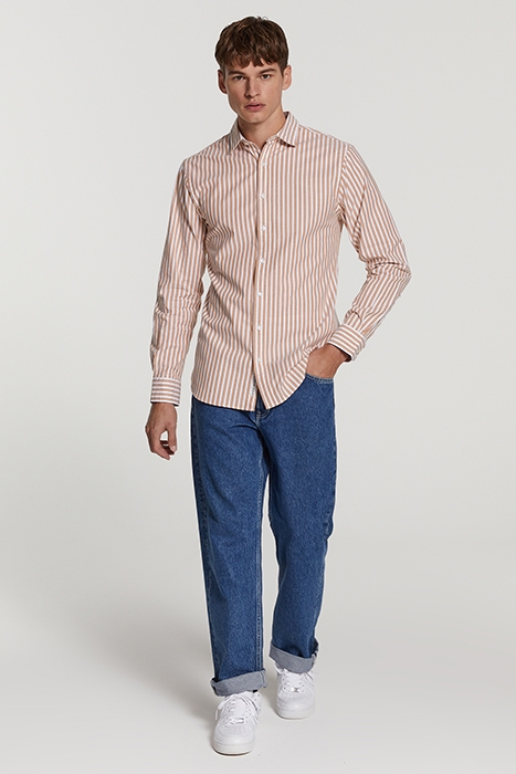 MEN OXFORD SHIRT ORLANDO LIGHT COGNAC 4