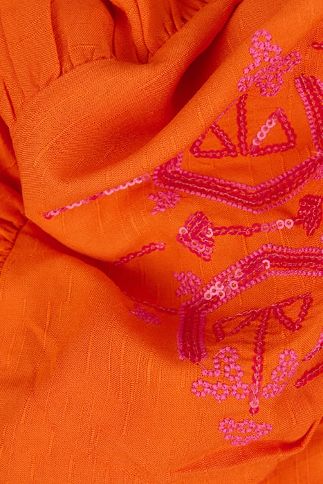 GA- ETHNIC SKIRT JILL&MITCH BY SHOEBY ORANGE 3