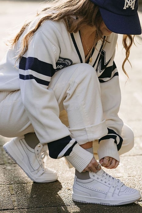 THE BROOKLYN HIGH - NAPPA WHITE/GREY 2