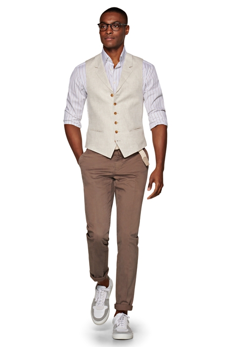 LIGHT BROWN WAISTCOAT 1