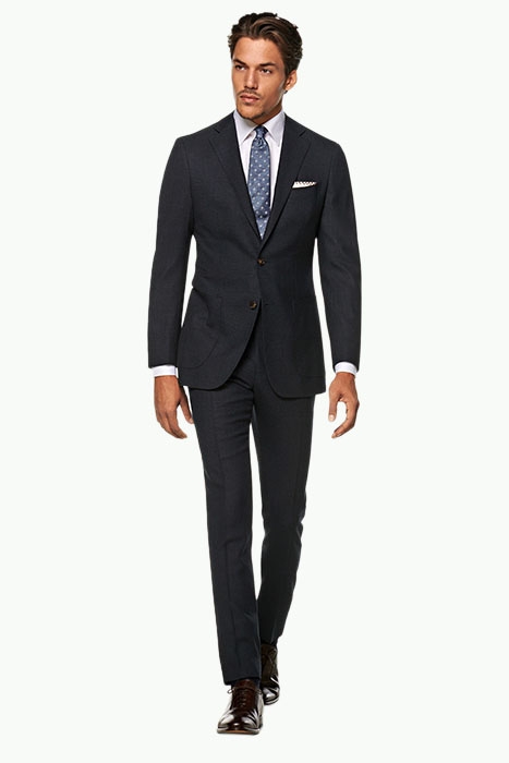 NAVY BIRD'S EYE HAVANA BLAZER 4