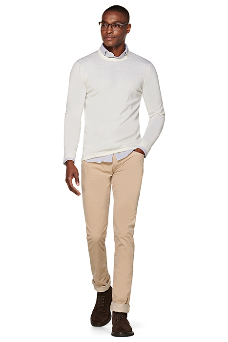 MID BROWN 5 POCKET ALAIN JEANS 1