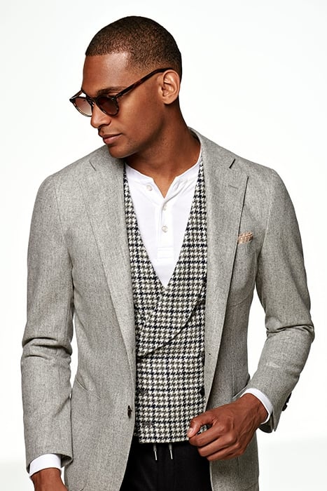 LIGHT GREY HAVANA BLAZER 1