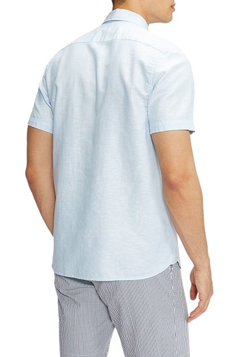 CIVICHE SS PLAIN LINEN SHIRT LT-BLUE 2