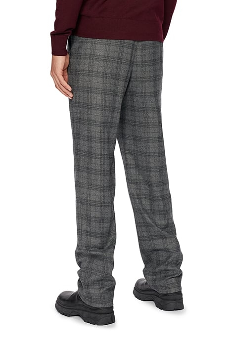 HOPDART FRANKLIN FIT CHECK TROUSER GREY 2