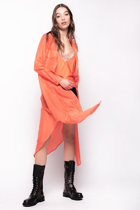 ALOE 2 CAMICIA VOILE DI COTONE ORANGE-FIESTA 6