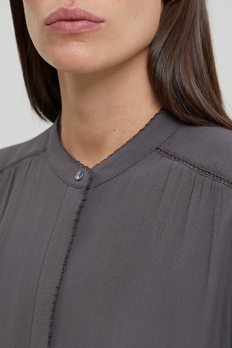 GATHERED BLOUSE DARK NICKEL 4