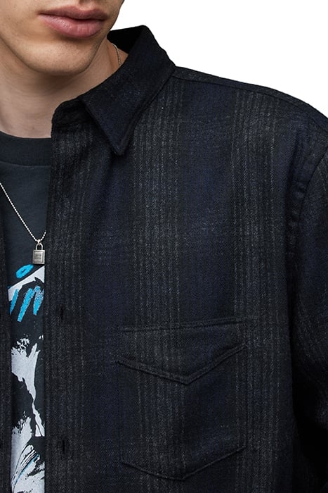 NEWHALEN LS SHIRT BLACK/BLUE 5