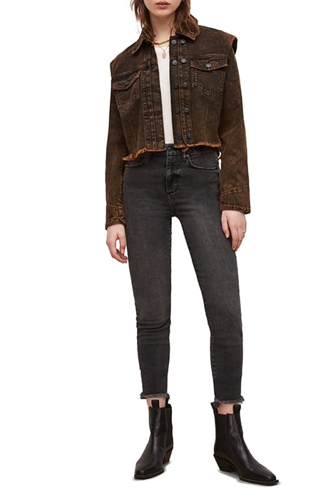 PAT DENIM JACKET MUSTARD BLACK 3