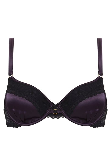 CO BRA TSHIRT LINDSEY SATIN LACE FATAL VIOLET 1