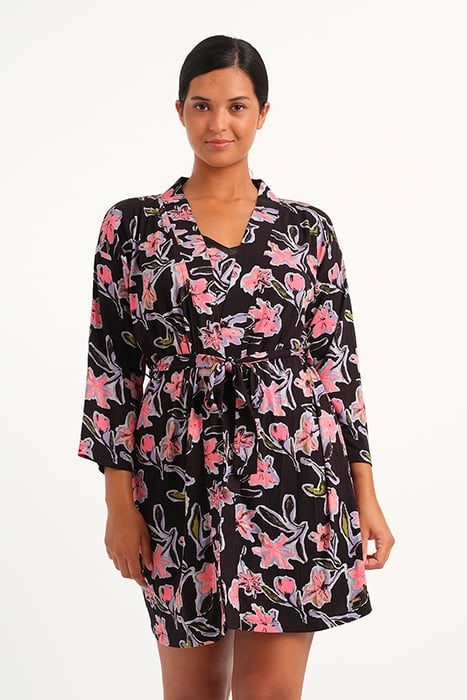 LW OVER KIMONO JULIA PAINTED FLOWER ACID FLOWERS 2