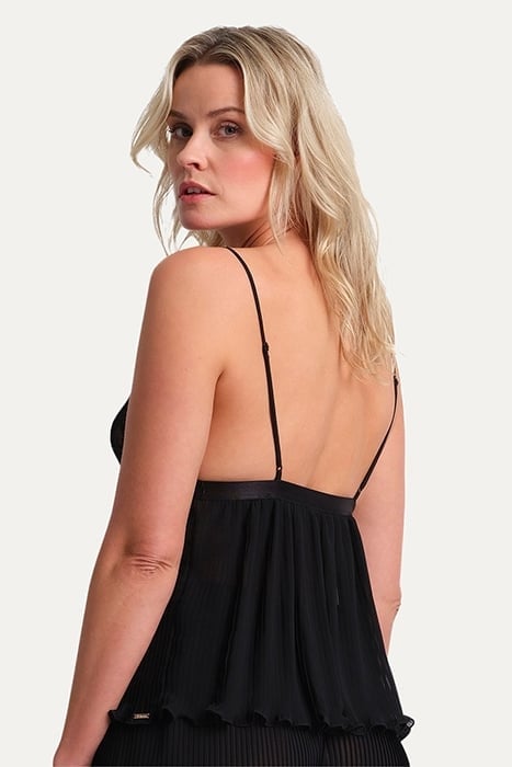 NW TOP CAMISOLE BEAU PLISEE BLACK 3