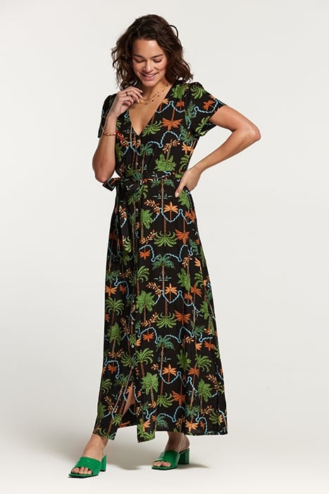 BRAZIL DRESS JAIPUR PALM BLACK 3