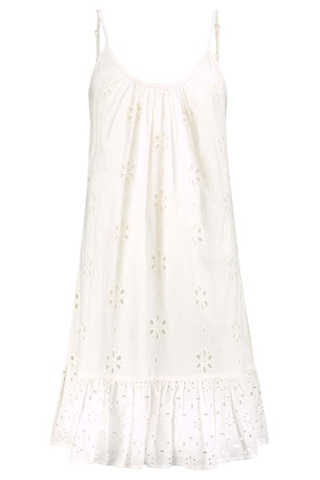 IBIZA DRESS BRODERIE ANGLAISE JET STREAM WHITE 5