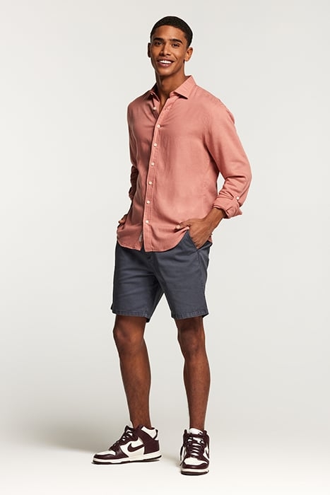 LUCAS LINEN SHIRT BRICK DUST PINK 4