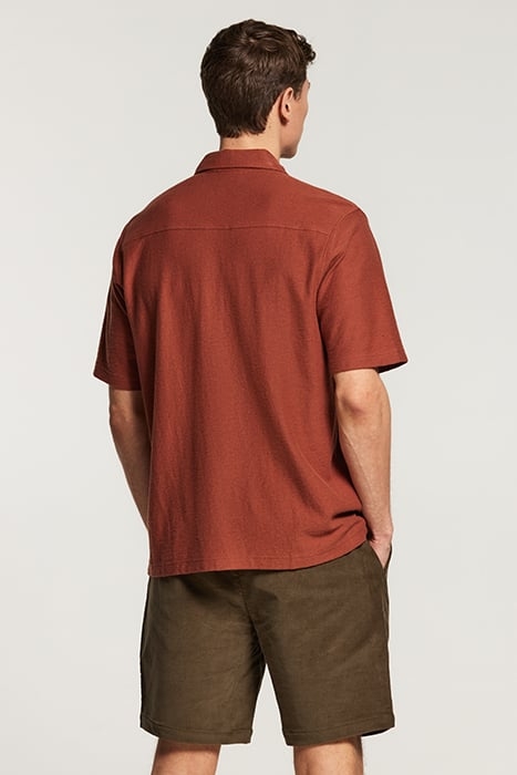 ALEC SHORTSLEEVE SHIRT CHAI BROWN 3