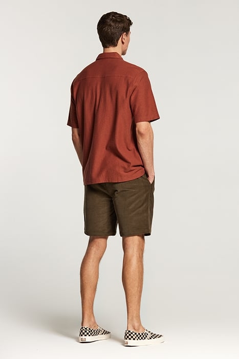 ALEC SHORTSLEEVE SHIRT CHAI BROWN 5