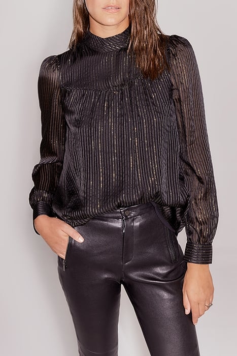 SILK AND GOLD THREAD PURE EDITION HIGH-NECK BLOUSE 2