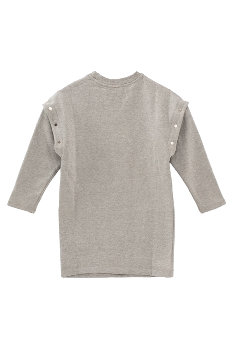 GIRLS’ GREY SWEATSHIRT DRESS + DETACHABLE SLEEVES GREY 2