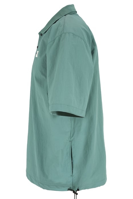 TWIST WOVEN POLO SHIRT BLUE SPRUCE 3