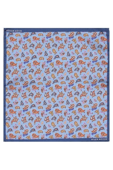 SMALL PAISLEY POCHETTE BLUE 1