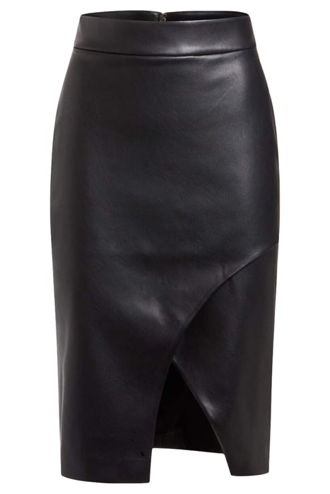 THORNE SKIRT JET BLACK LEATHER 4