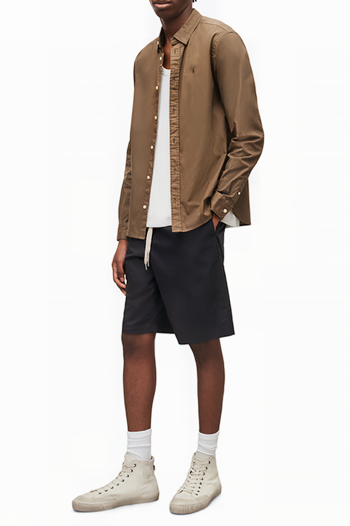 HAWTHORNE LS SHIRT MUTED BROWN 3