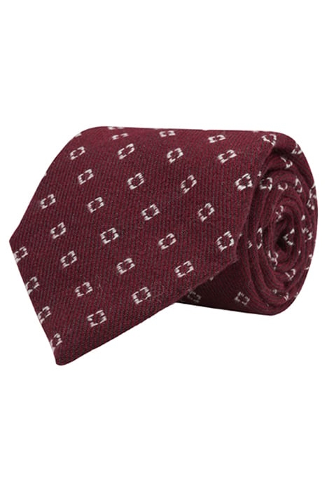 DARK RED GRAPHIC TIE 1